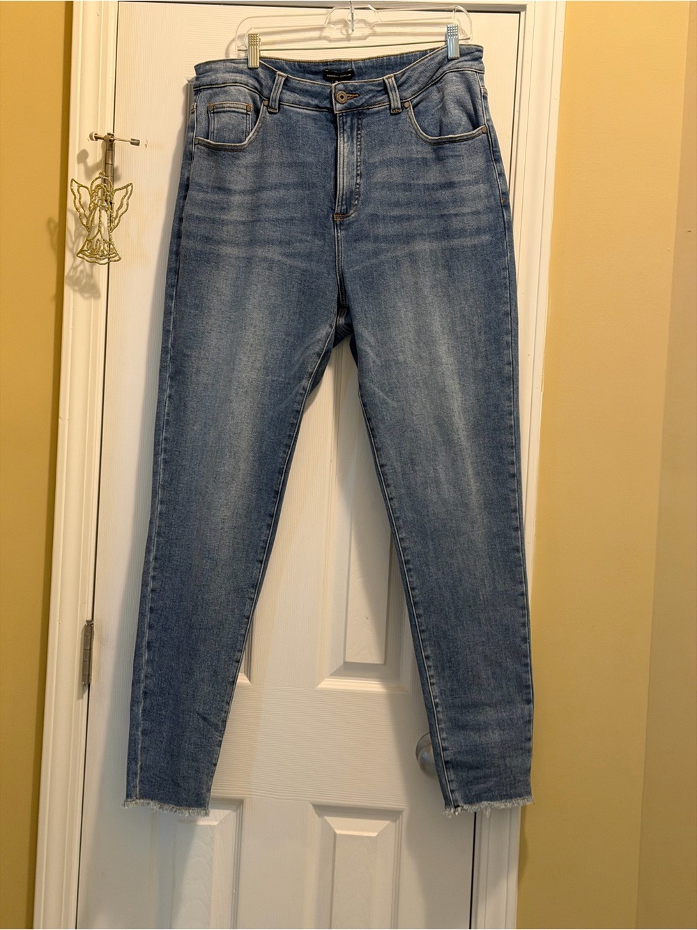 Universal Standard Light Wash Cropped High-Rise Jeans